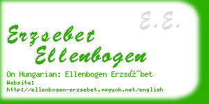 erzsebet ellenbogen business card